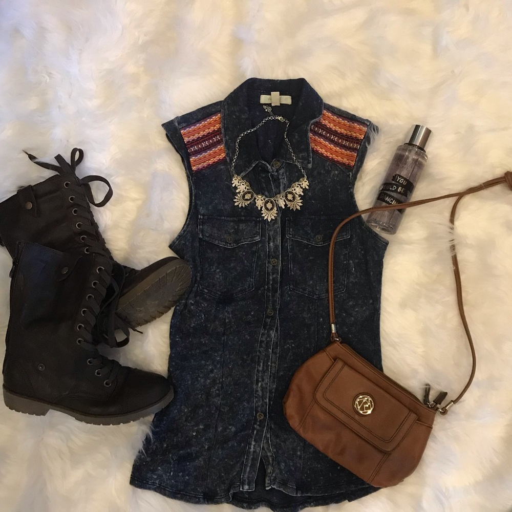 Love, Fire | Bohemian Embroidered Vest / Tank Top